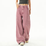 pink skater girl loose jeans boogzel clothing