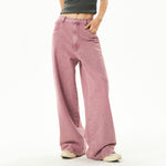 pink skater girl loose jeans boogzel clothing