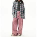 pink skater girl loose jeans boogzel clothing