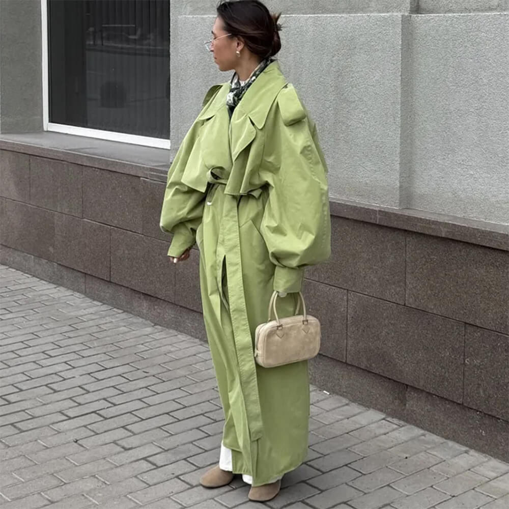 pistachio ice cream trench coat boogzel clothing