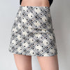 plaid polka dot miini skirt boogze clothing