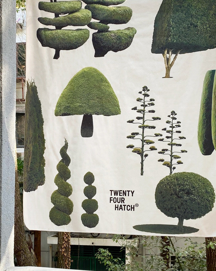 Plant Mom Aesthetic Trees Wall Tapestry boogzel clothing