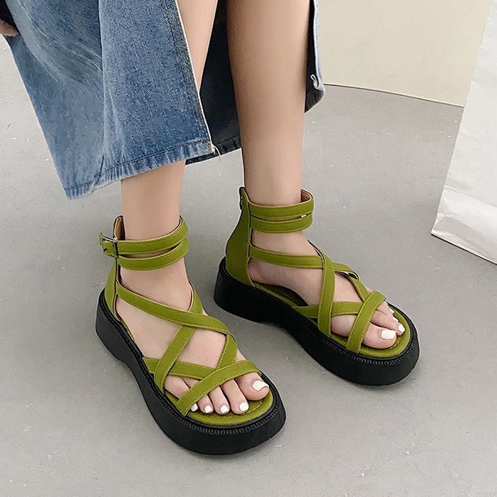 platform rome sandals boogzel clothing