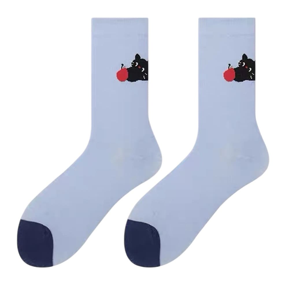 playful cat crew socks boogzel clothing