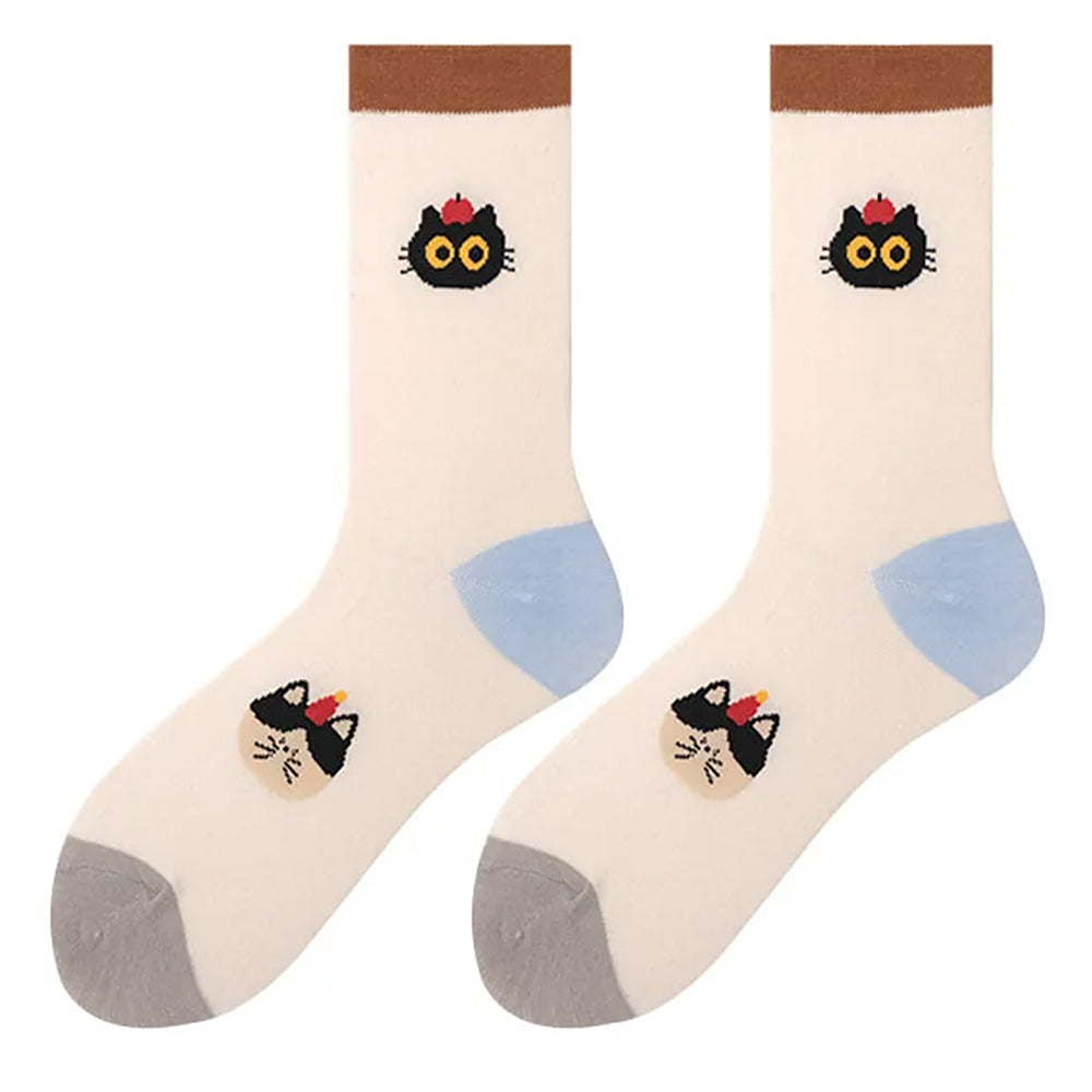playful cat crew socks boogzel clothing