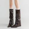 pointed toe boots with wide calf boogzel clothing