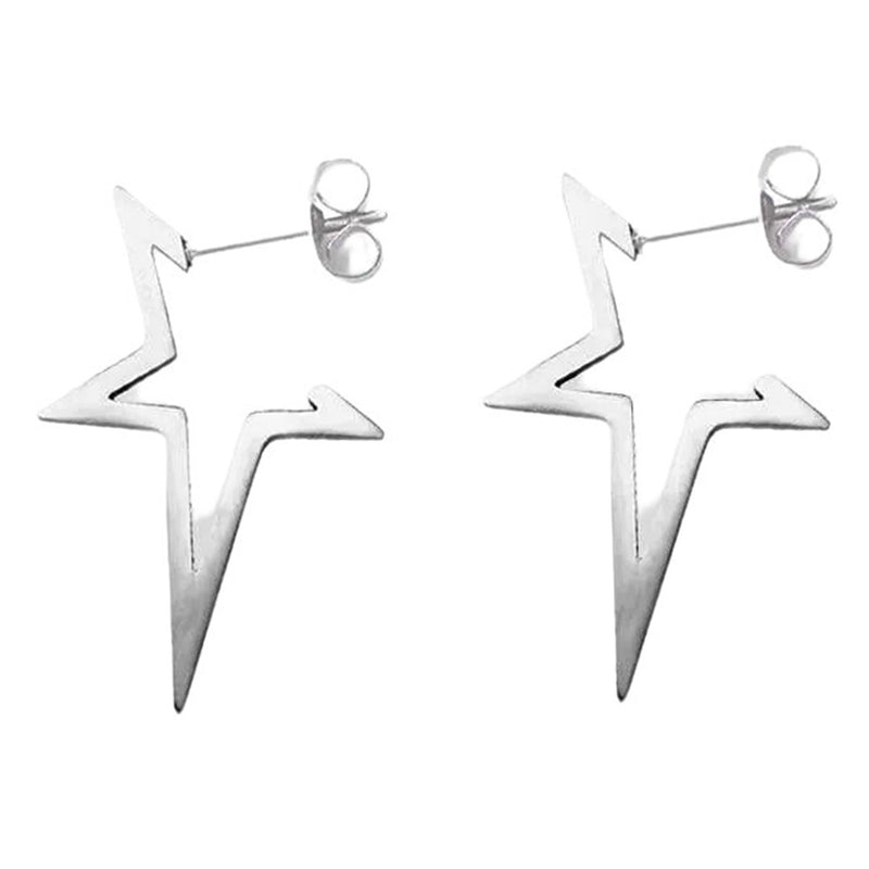 pointed star earrings boogzel clothing