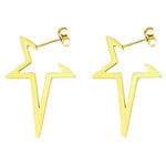 pointed star earrings boogzel clothing