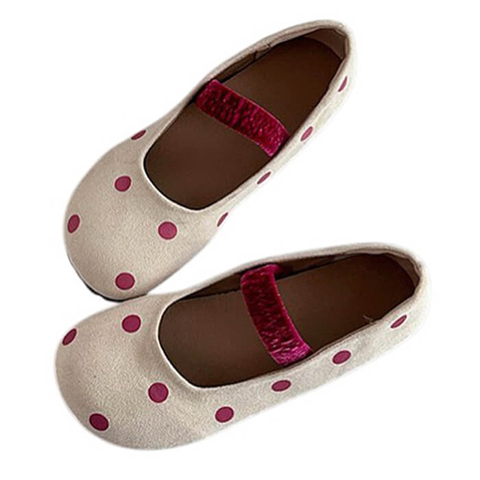 polka dot ballet sandals boogzel clothing