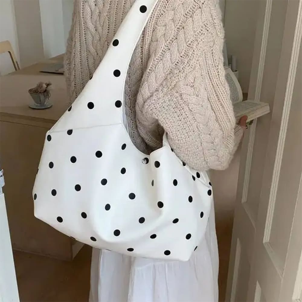 polka dot hobo bag boogzel clothing
