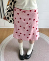 polka dot knee length skirt boogzel clothing