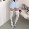 polka dot over the knee stockings boogzel clothing