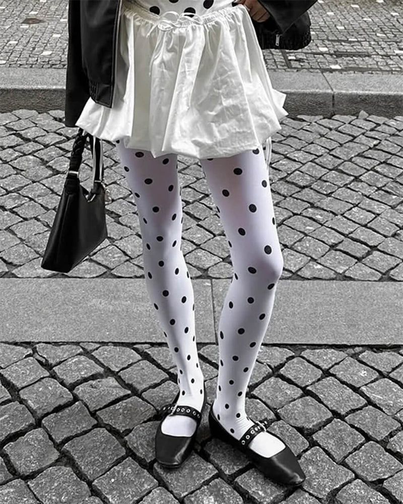 Missed Calls Polka Dot Tights | BOOGZEL CLOTHING – Boogzel Clothing