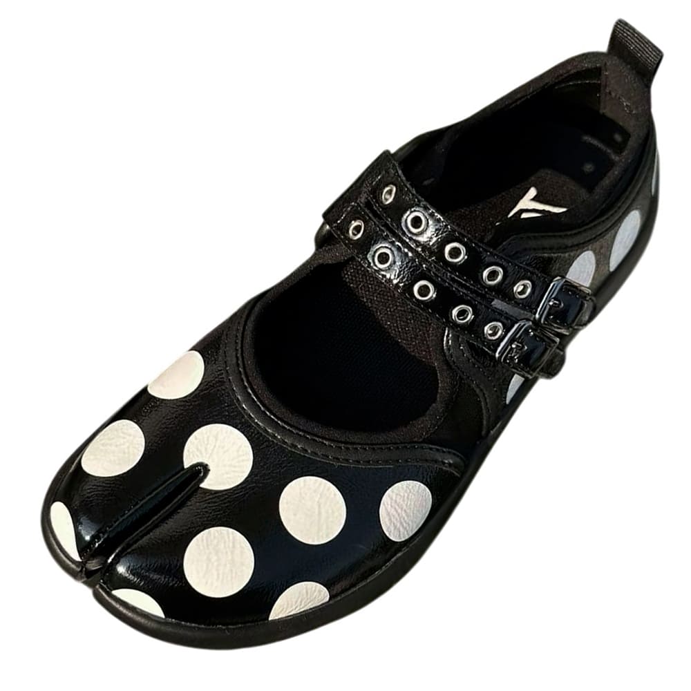 polka dot buckle strap tabi shoes boogzel clothing