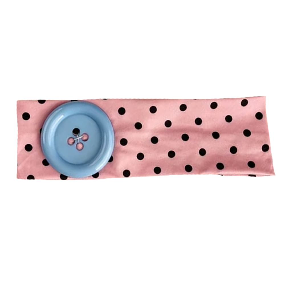 polka dot button headband boogzel clothing