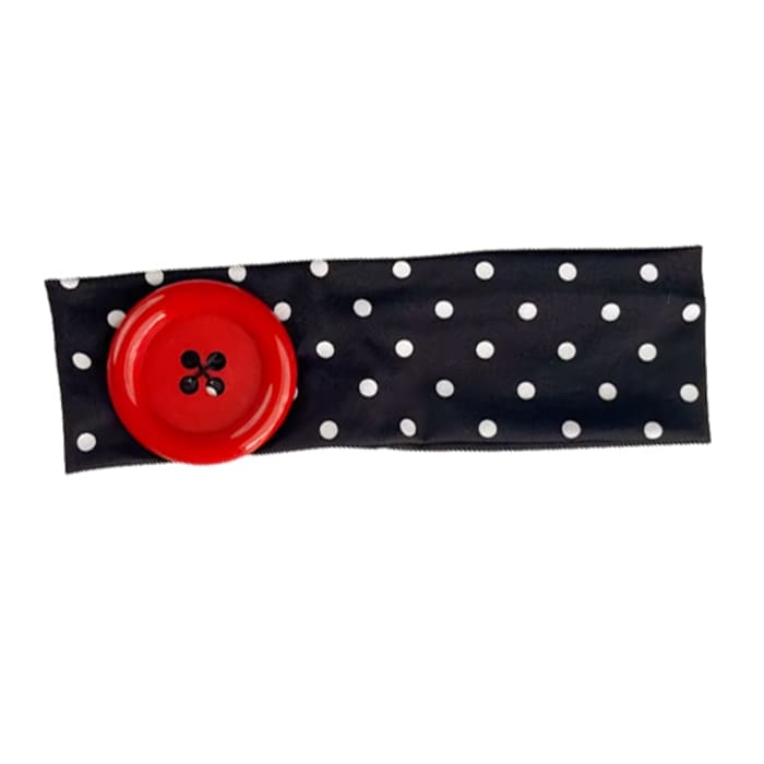 polka dot button headband boogzel clothing