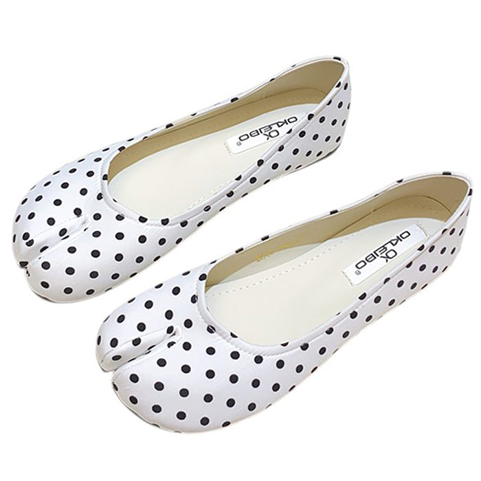 polka dot tabi ballet flats boogzel clothing