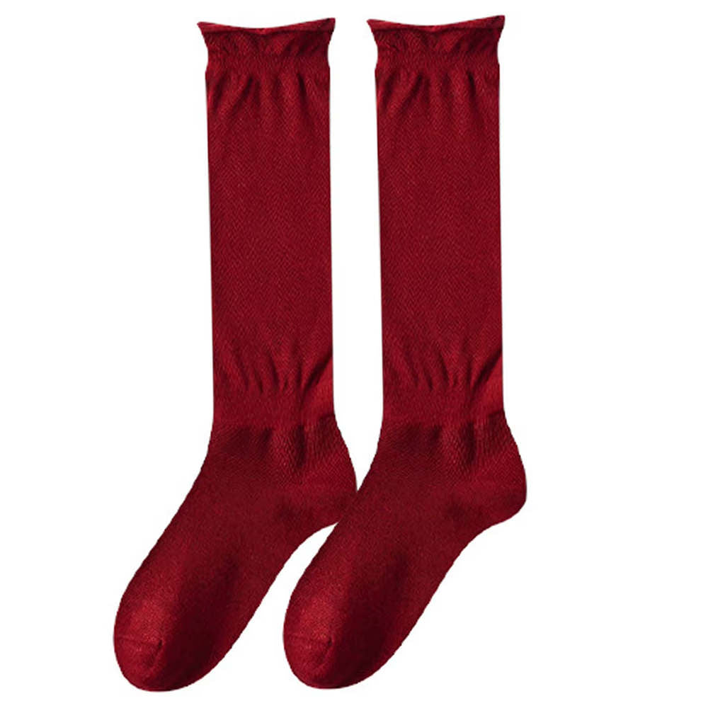 pop of red knee socks boogzel clothing
