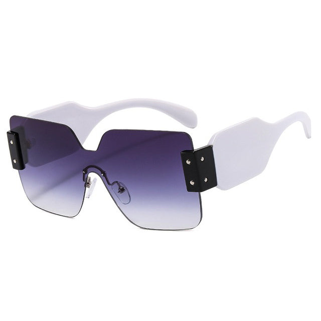 rimless square sunglasses boogzel clothing