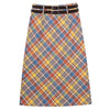 preppy colorful plaid maxi skir boogzel clothing