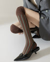 preppy striped knee socks boogzel clothing
