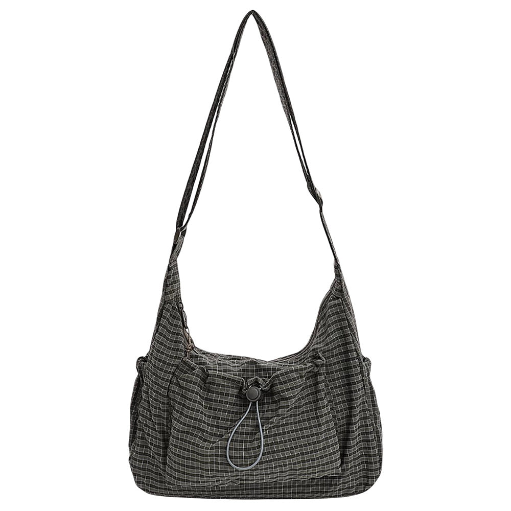preppy style plaid shoulder bag boogzel clothing