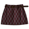 preppy argyle mini skirt boogzel clothing