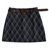 preppy argyle mini skirt boogzel clothing