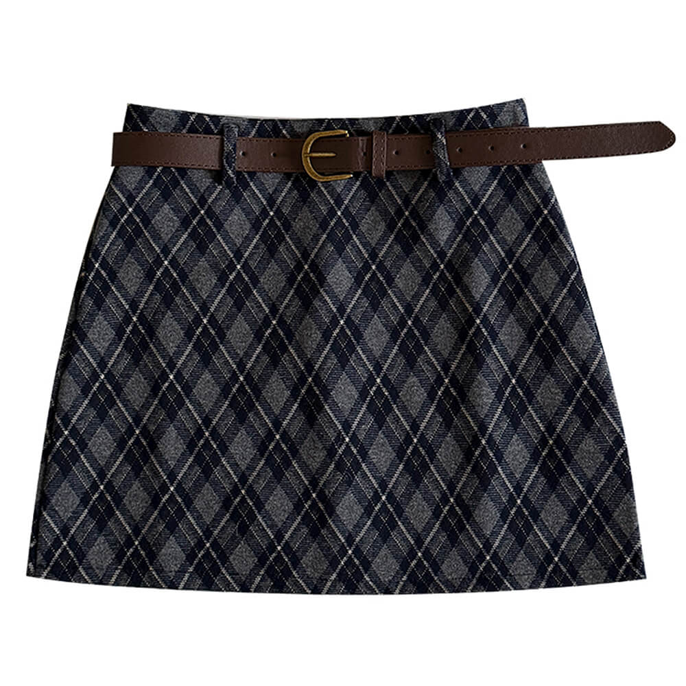 preppy argyle mini skirt boogzel clothing