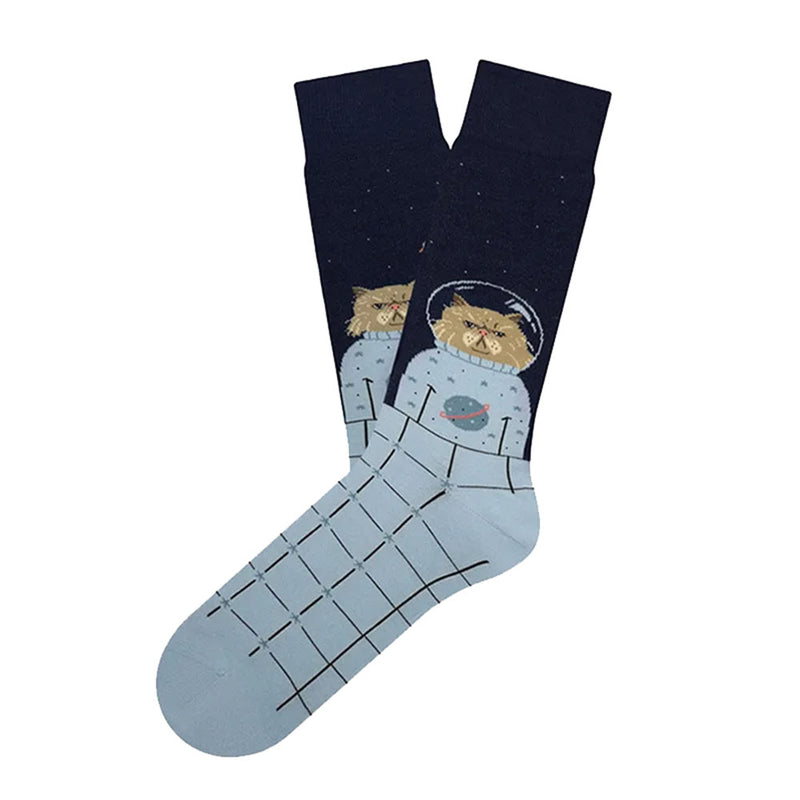 cat astronaut aesthetic socks boogzel clothing