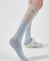 preppy polka dot knee high socks boogzel clothing