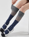 preppy polka dot knee high socks boogzel clothing
