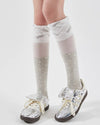preppy polka dot knee high socks boogzel clothing