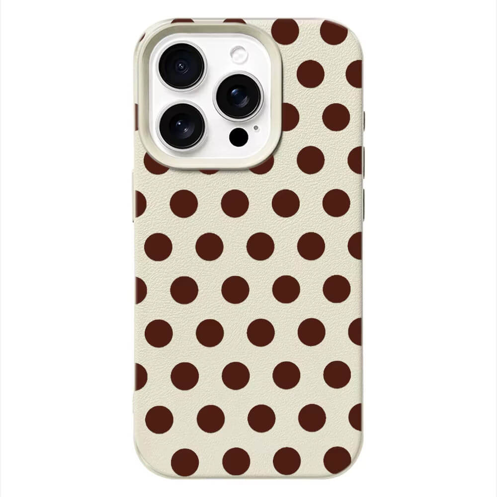 preppy polka dot textured iphone case boogzel clothing