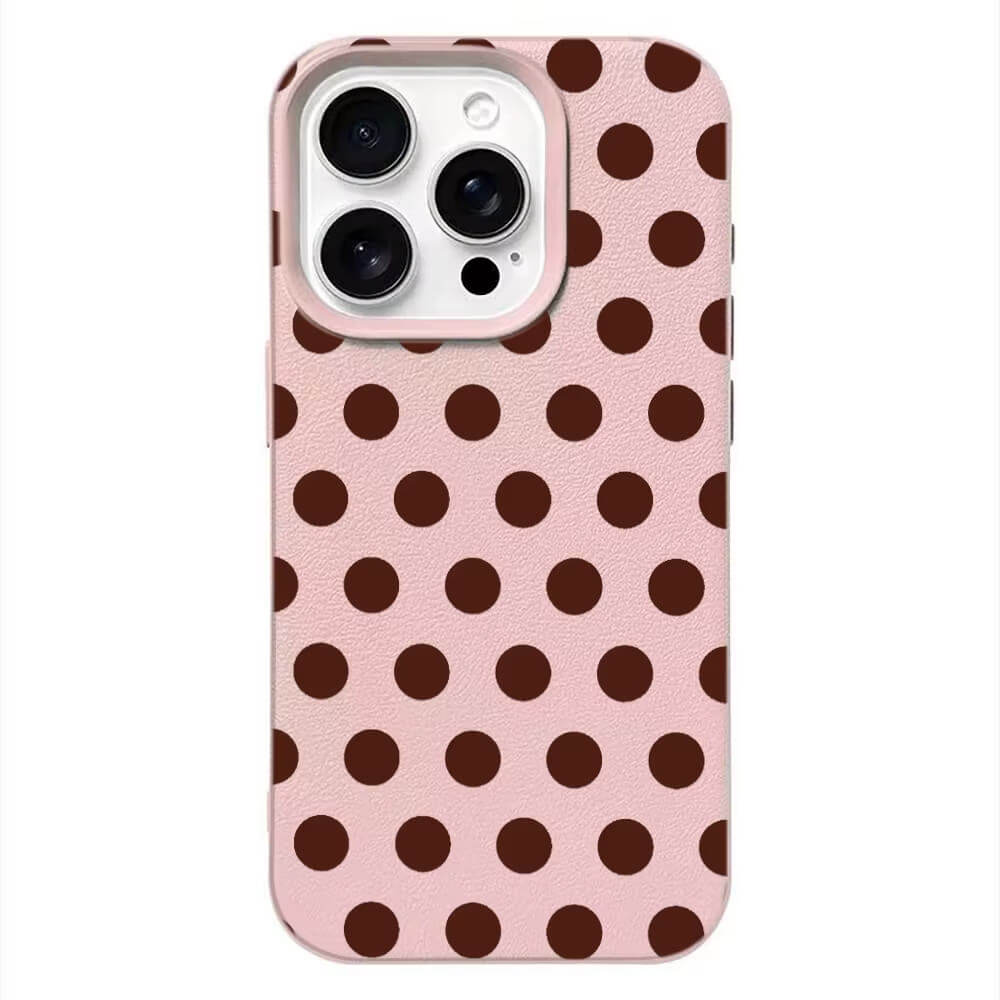 preppy polka dot textured iphone case boogzel clothing