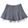 preppy ruffle mini pleated skirt boogzel clothing