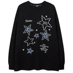 preppy star patch sweatshirt boogzel clothing