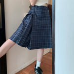 blue checkered kilt skirt boogzel clothing