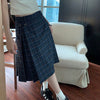 blue checkered kilt skirt boogzel clothing