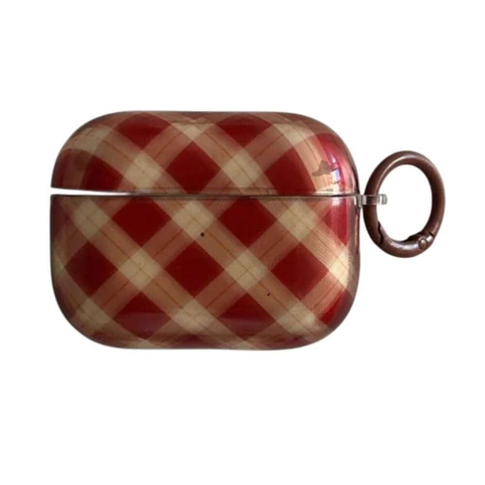 preppy style plaid airpods case boogzel clothing