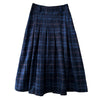 preppy style plaid pleated midi skirt boogzel clothing