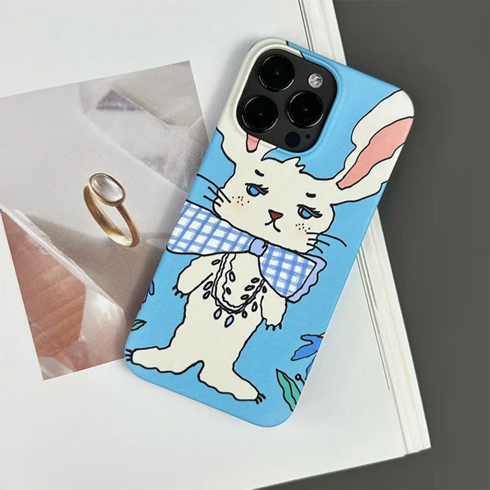 preppy style rabbit iphone case boogzel clothing