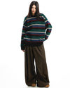 primary colors striped knit sweater boogzel clothing