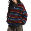 primary colors striped knit sweater boogzel clothing