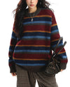 primary colors striped knit sweater boogzel clothing