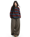 primary colors striped knit sweater boogzel clothing