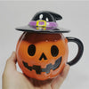 pumpkin in witch hat ceramic mug boogzel clothing