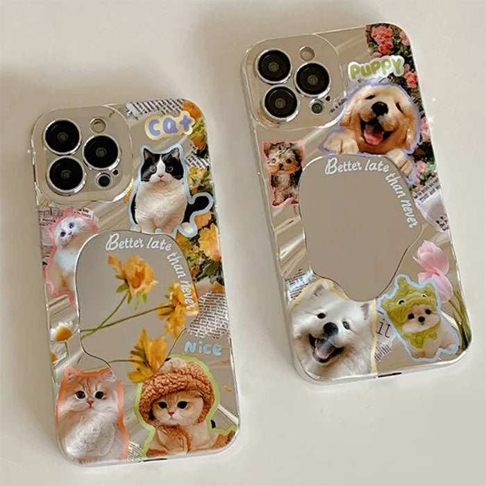 puppy and cat iphone case boogzel clothing