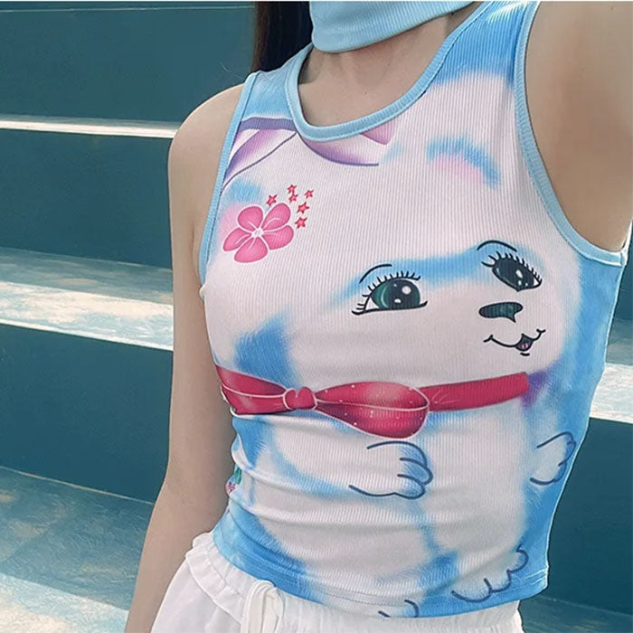 puppy y2k aesthetic tank top boogzel clothing