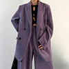 purple blazer pants set boogzel clothing
